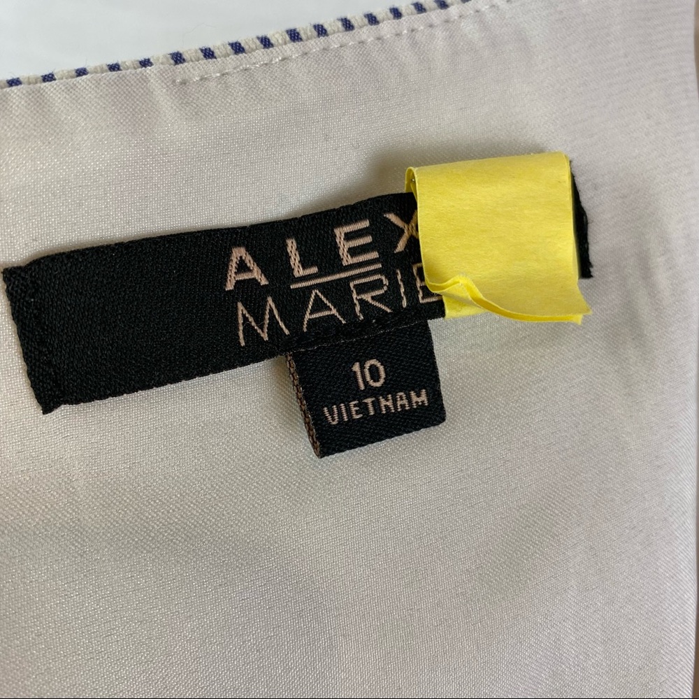 Alex Marie Pinstripe Sleeveless Dress Seersucker Material 10 - Picture 5 of 6